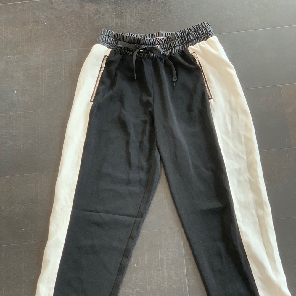 Philosophy Black and white track pants